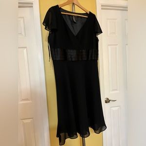 Black Empire Waist Dress sz 16